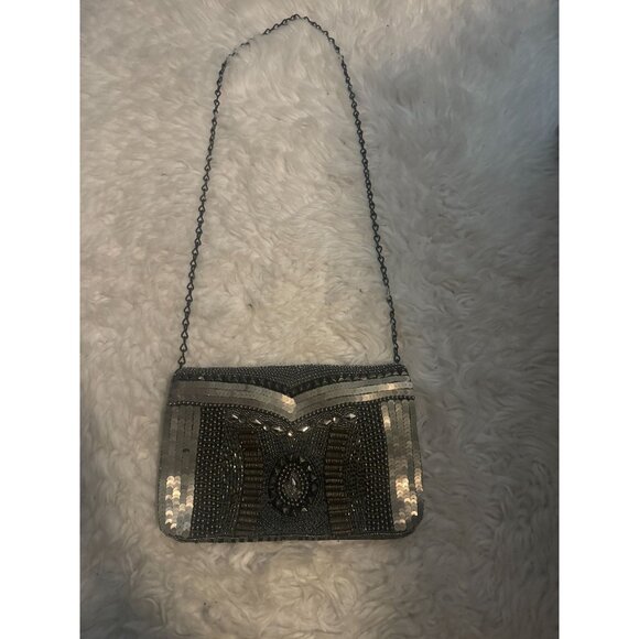 Vintage Muche et Muchette Beaded Studded Purse Handbag - Picture 1 of 13